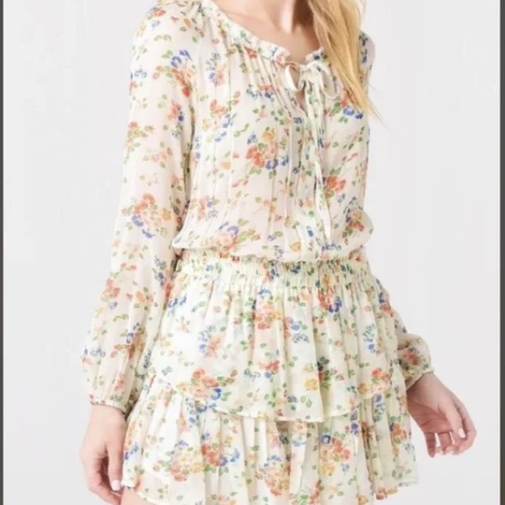 Love Shack Fancy  - Popover Dress in Floral Confetti